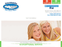 Tablet Screenshot of bracesbybrown.com